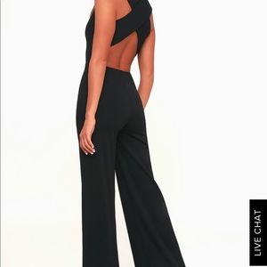 lulu’s black jumpsuit